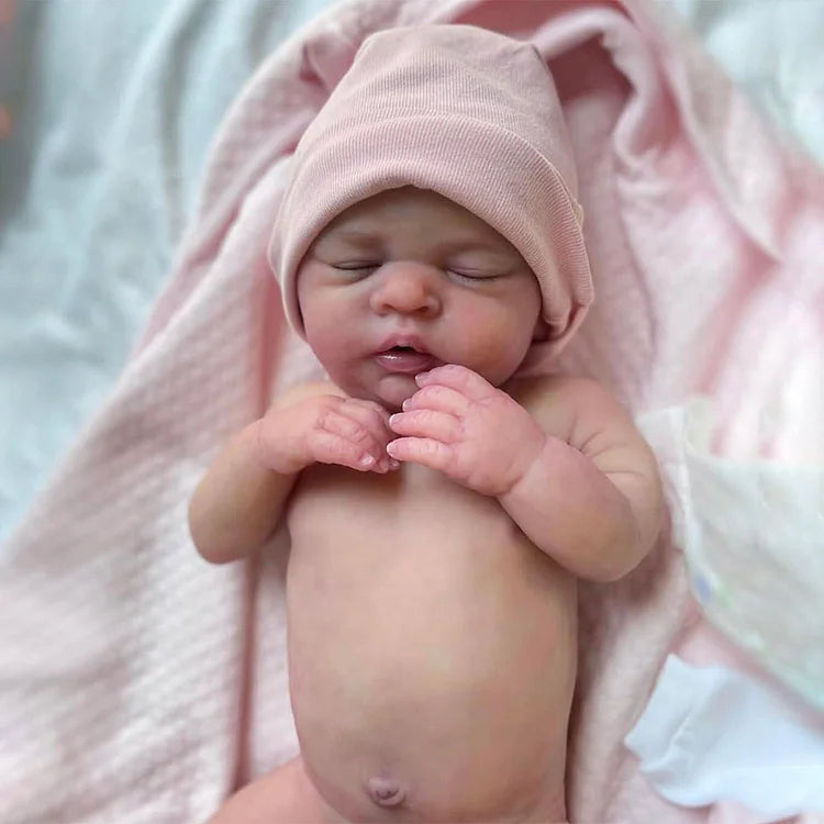 AMIR 🌚🤍,Realistic Silicone Baby Doll - 45cm