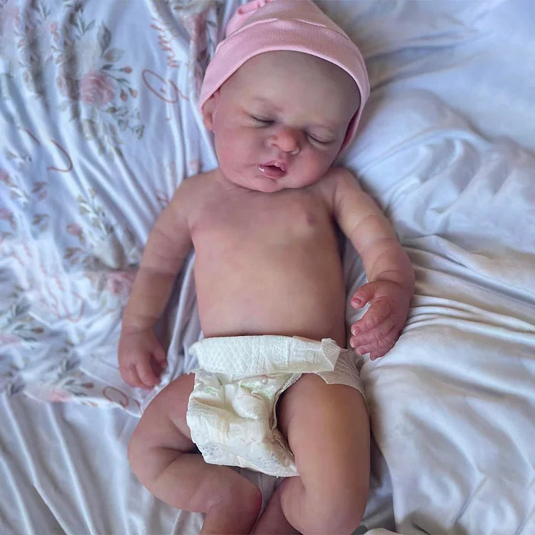 AMIR 🌚🤍,Realistic Silicone Baby Doll - 45cm